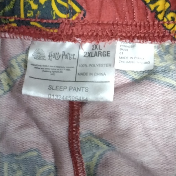 New With Tags Harry Potter Men's Sleep Jogger Pants With Pockets - Picture 8 of 16